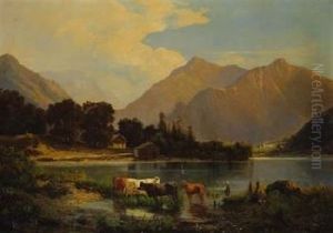 Bayerische Landschaft by Otto Sommer