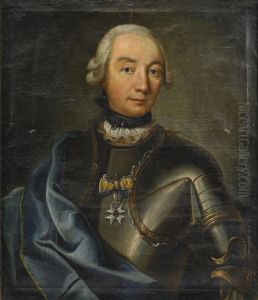 Portratt Av Officer Ikladd Harnesk by Fredrik Brander