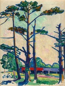 Fauve Landscape And The Mooring (double-sided Work) by William Sommer