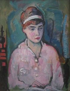Girl In Pink Blouse by William Sommer