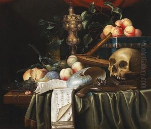 A Vanitas Still Life With Fruit by Joris Van Son