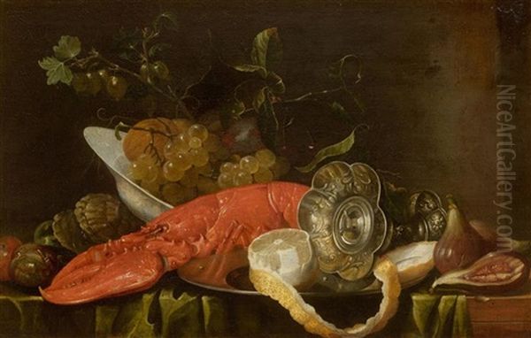 Still Life With Lobster, Lemon And Tazza - view 1