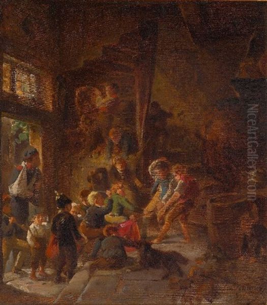 Spielende Knaben (study) - view 1