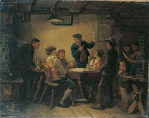 Wirtshausszene by Hermann Sondermann