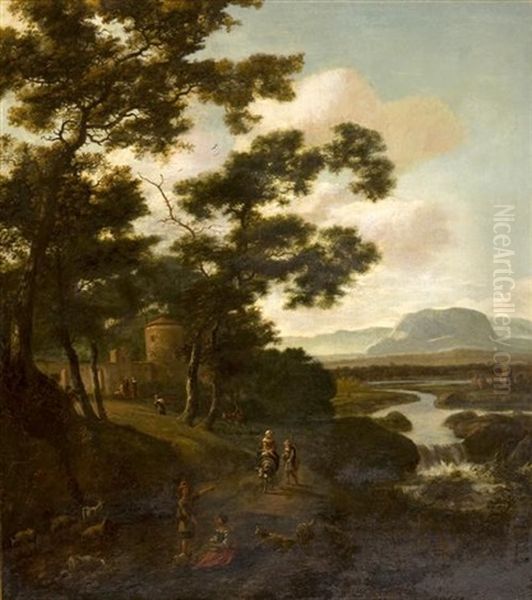 Figures In Landscape - view 1
