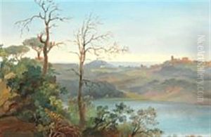 Two Italian Landscapes by Jorgen Valentin Sonne