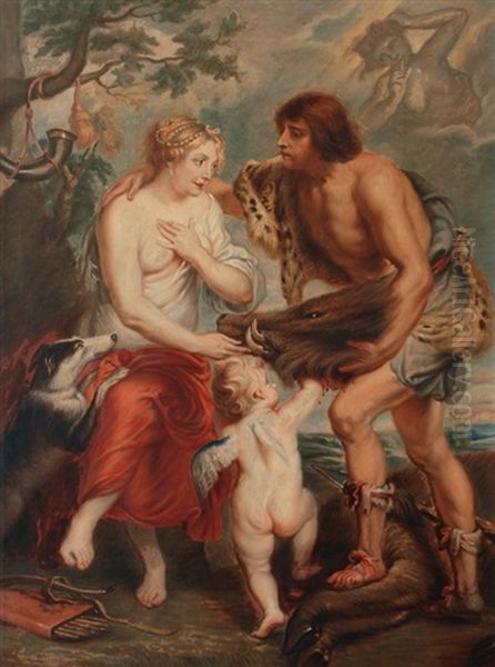 Meleager And Atalanta (after Rubens) - view 1