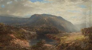Mountain Landscape With River Mountain Landscape With River