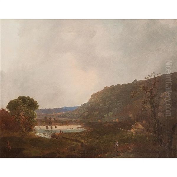 Landscape With Cottage And Pond - view 1