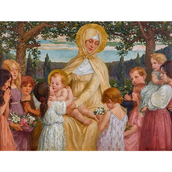 Maria Mit Jesusknabe Und Kindern - view 1