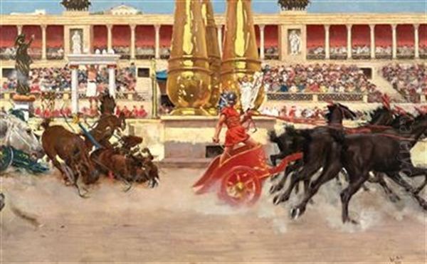 Chariot Racing At The Circus - view 1