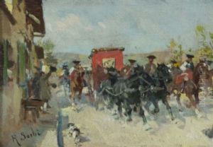 Il Granduca Nei Dintorni Di Firenze Con La Sua Guardia D'onore Il Granduca Nei Dintorni Di Firenze Con La Sua Guardia D'onore