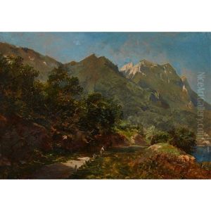 Sommerliche Berglandschaft by Eugene Etienne Sordet