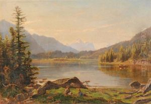 Blick Von Der Kleinen Scheidegg Auf Die Jungfrau by Eugene Etienne Sordet