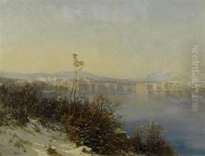 Vue De Geneve Depuis Cologny by Eugene Etienne Sordet