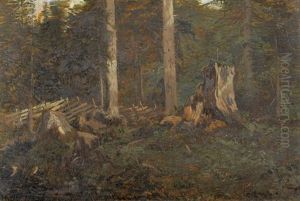 Waldlichtung by Eugene Etienne Sordet