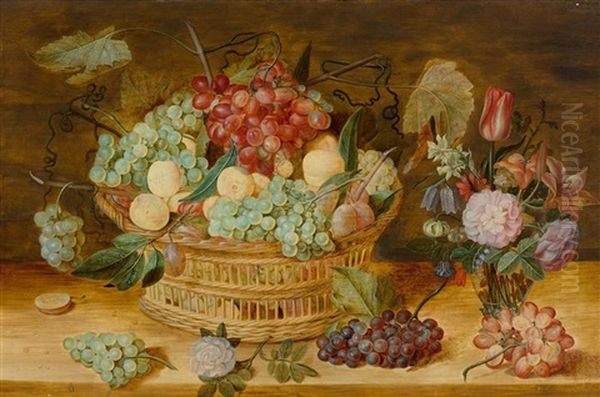 Still Life With Fruits In A Basket - view 1