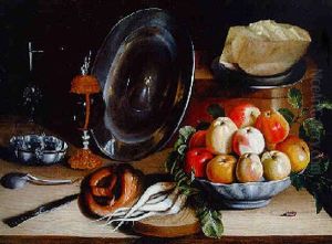Nature Morte Aux Pieces D'etain by Jan Soreau