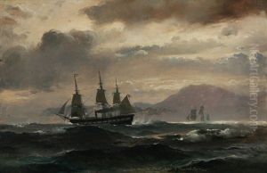 Under Norske Kyst by Carl Fredrick Sorensen