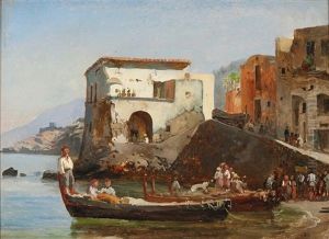 Coastal View From Massa, Italy by Carl Fredrick Sorensen