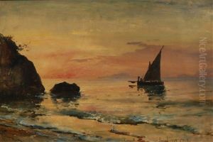 Sunset Near Sorrento by Carl Fredrick Sorensen