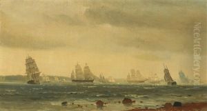 Indsejlingen Til Sundet by Carl Fredrick Sorensen