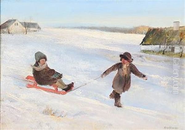 Tobogganing On The Countryside - view 1