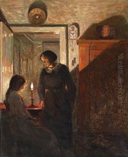 Interior With A Mother And A Daugther - view 1