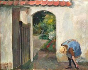 Ved Laagen (at The Entrance) by Eiler (Carl) Sorensen
