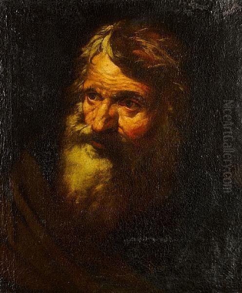 Study Of A Bearded Man - view 1