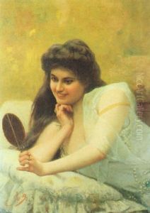 Donna Allo Specchio by Luigi Sorio