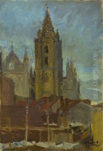 Catedral De Leon, 1902. by Joaquin Sorolla