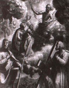 Christ Appearing To Several Saints by Pietro Sorri