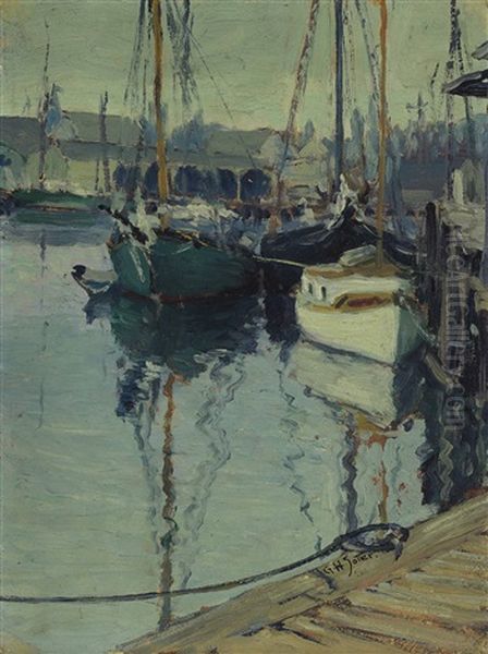 Boats In Gloucester Harbor #17 - view 1
