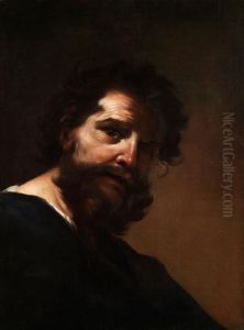 Kopfbildnis Eines Bartigen Mannes by Giacinto Brandi