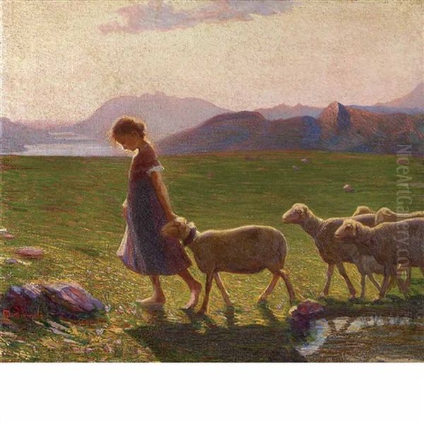 End Of The Day (pastorella Con Pecore) - view 1