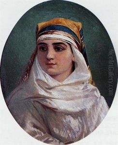 Portrait D'une Jeune Orientale by Charles Soubre