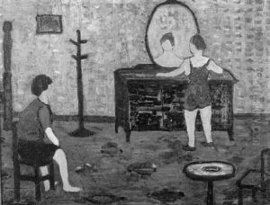 At The Dresser: Figures In An Interior by Marion Sims Souchon