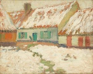 Fermes Sous La Neige by Octave Soudan