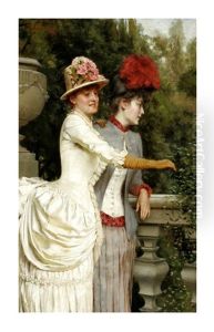 Women On A Balcony by Charles Soulacroix