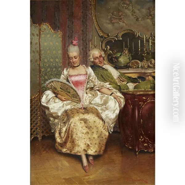 The Suitor's Glance by Frederic Soulacroix