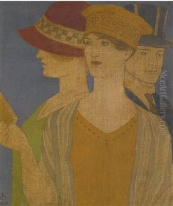 Visitors To An Exhibition by Joseph Edward Southall