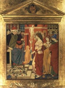 St Dorothea And Her Two Sisters Refusing To Worship The Idol by Joseph Edward Southall