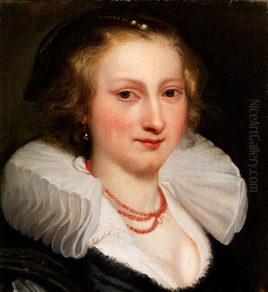 Halbbildnis Einer Jungen Frau Mit Breiter, Weisser Halskrause - view 1