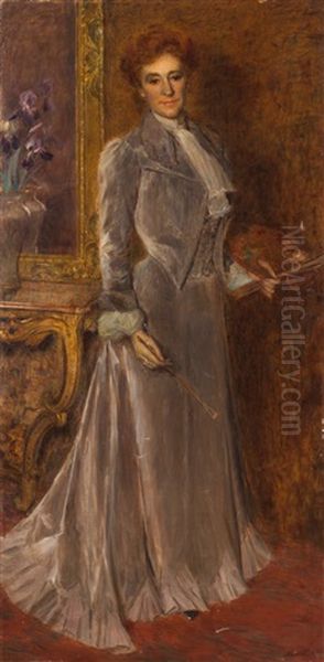 Portrait Of The Painter Clemence Molliet - view 1