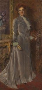 Portrait De Clemence Molliet by Alberto Carlos de Souza Pinto