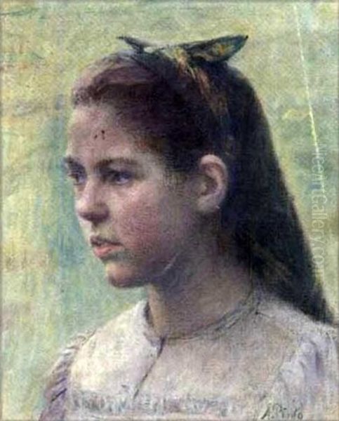 Portrait De Jeune Fille De Trois Quarts - view 1