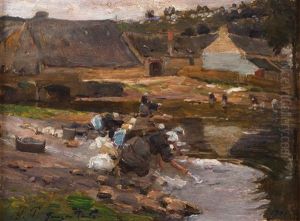Washerwomen by Jose Julio Souza Pinto