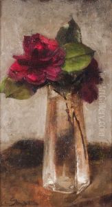 Jarra Com Flores by Aurelia Maria De Souza