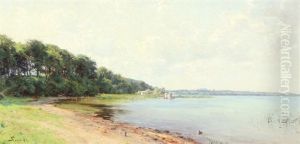Summerlandscape By A Lakeshore